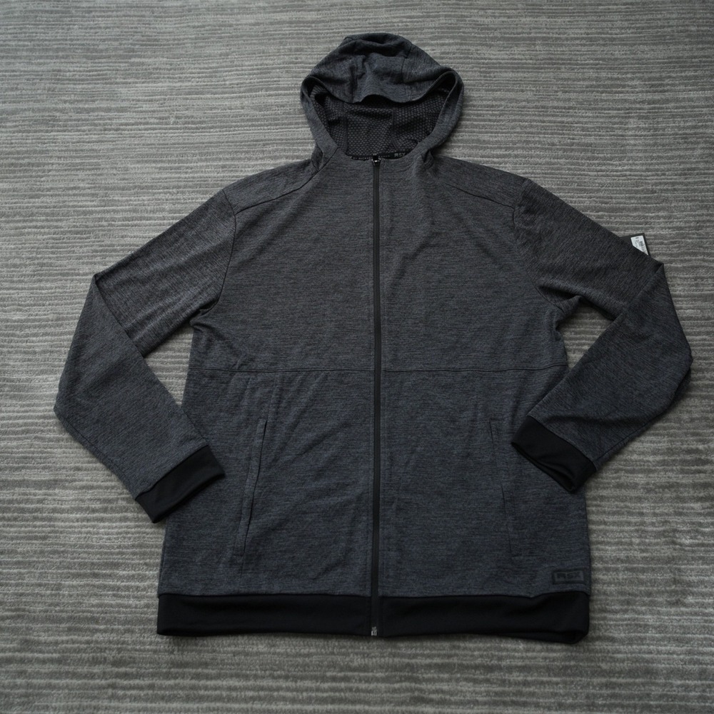 MSX by Micheal Strahan Hoodie Men Black Gray Full Zip Sweatshirt‎ New NWT Large